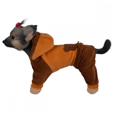 Комбинезон для собак DOGMODA Мишка-2 велюр, длина спины 24см