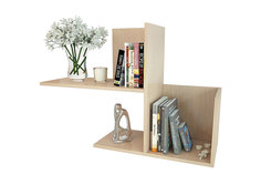 Настенная полка Hoff Файн-17, дуб молочный