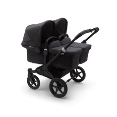 Коляска 2 в 1 Bugaboo donkey3 twin mineral black/black washed complete