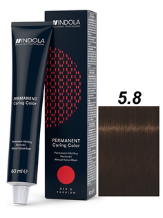 Крем-краситель Indola RED & FASHION 5.8 светлый коричневый шоколадный 60 мл