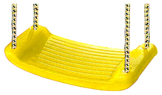 Качели детские Kampfer пластиковые навесные желтые