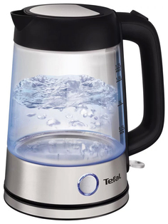 Чайник электрический Tefal Glass Kettle KI750D Black/Silver
