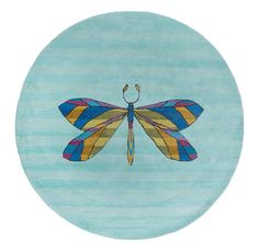 Ковер коллекции «Happy Day» GNQ-0L-BLU-GRN(Round) 200 х 200 см 55954 Kover.Ru
