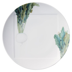 Тарелка обеденная Noritake "Овощной букет.Редька" 27см