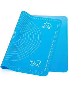 Силиконовый коврик для раскатывания теста, 30х40 см (Голубой) No Brand