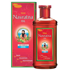 Охлаждающее масло для массажа головы и тела Navratna Oil Herbal Cool 100 мл Himani
