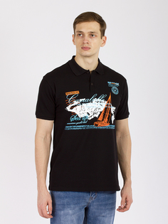 Футболка-поло мужская DAIROS GD69300951 черная XL