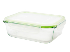 Контейнер пищевой "Eley", прямоугольный, зеленый, 1,04 л