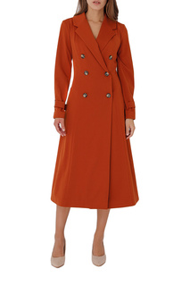 Платье-пиджак женское OLGA SKAZKINA 190563 коричневое 42