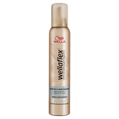Мусс для укладки волос Wella Wellaflex Блеск и суперсильная фиксация, 200мл