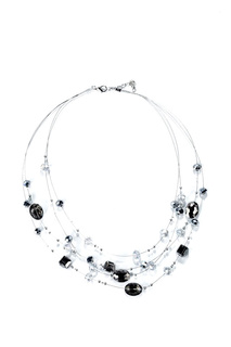 Колье женское Unique ОКФ204К серебристое, 43-47 см