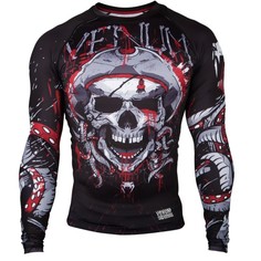 Рашгард Venum Pirate 3.0 Black/Red L/S, S