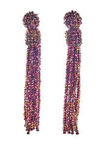 Серьги женские Unique СКЛ221К фиолетовые