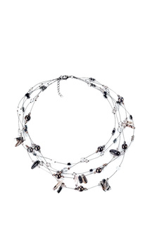 Колье женское Unique ОКВ202К серое, 43-47 см