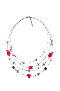 Колье женское Unique ОК215К красное, 45 см