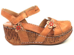 Босоножки женские Airbox 137214 коричневые 41 RU