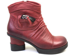 Ботильоны женские Airbox 135813 бордовые 39 RU