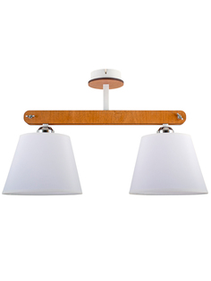 Люстра потолочная "Ким", 2xE27x60Вт, натуральный, Дубравия, 036-71-22