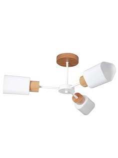 Люстра потолочная "Аmelia" 3хЕ27х60Вт, белый, натуральный, Дубравия, 066-711-23