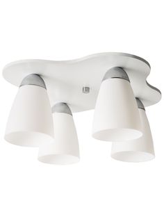 Люстра потолочная "Cloud" 4хЕ14х40Вт, белый, хром, Дубравия, 060-101-14