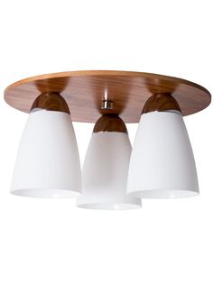 Люстра потолочная "Round" 3хЕ14х40Вт, американский орех, хром, Дубравия, 059-23-13/1Н