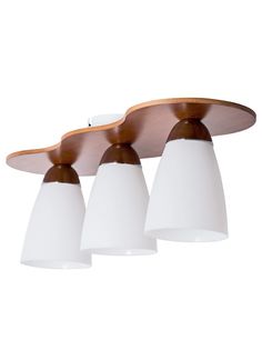 Люстра потолочная "Round" 3хЕ14х40Вт, американский орех, хром, Дубравия, 059-23-13/2Н