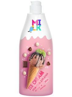 Крем-гель ICE CREAM для душа MILK молоко и шоколад 800 мл