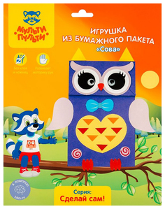 Набор для творчества Мульти-Пульти Игрушка из бумажного пакета Сова