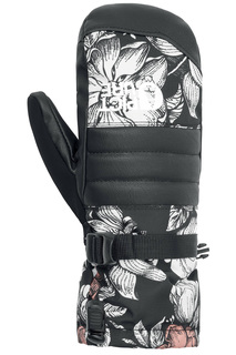 Варежки Picture Organic 2020-21 Anna Peonies Black (Inch (Дюйм):7)