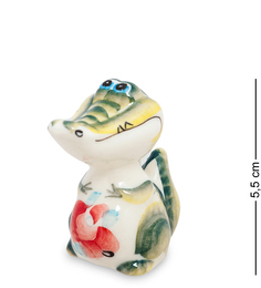Фигурка "Крокодильчик" цв.(Гжельский фарфор) Art East