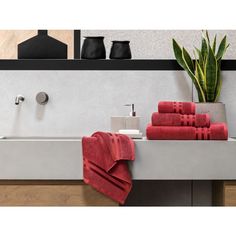 Полотенце Togas Аркадия 50x100 см, красно-бордовый, 1021.00068