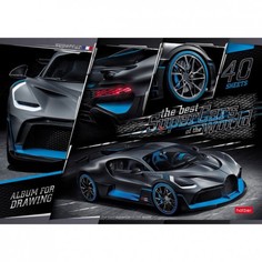 Альбом для рисования. Hatber. 40 листов. А4. На скобе. Серия SuperCarsWorld
