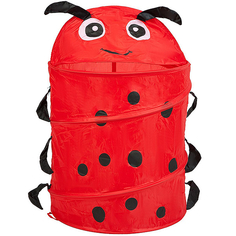 Складная корзина для игрушек Божья коровка, 55х34 см No Brand