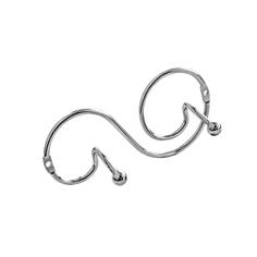 Настенная вешалка с двумя крючками Аквалиния 01.F2