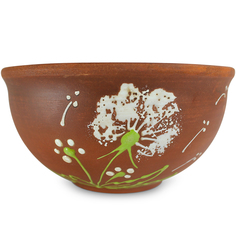 Миска дачная средняя одуванчик 0,65л Солнечногорская керамика