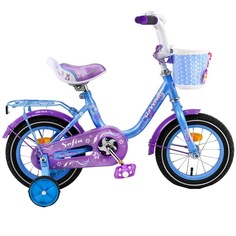 Детский велосипед MaxxPro Sofia 12" дюймов (синий с фиолетовым)