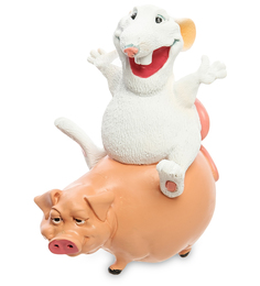 Статуэтка Крыска "Новый Год к нам мчится" The Comical World of Warren Stratford RV-754