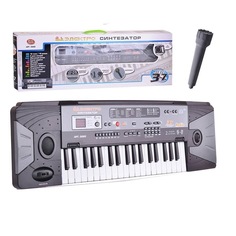 Детский электронный синтезатор-пианино PlaySmart 0889 микрофон, FM радио, 37 клавиш