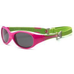 Детские солнцезащитные очки Real Kids Explorer 2-4 года розовый, лайм