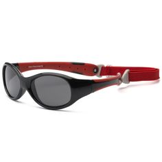 Детские солнцезащитные очки Real Kids Explorer 2-4 года черный, красный