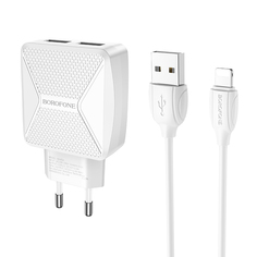 Сетевое зарядное устройство Borofone BA45A Max Power белый (26360)