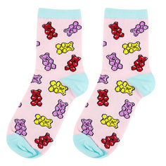 Носки женские Kawaii factory Мишки на розовом розовые 35-39