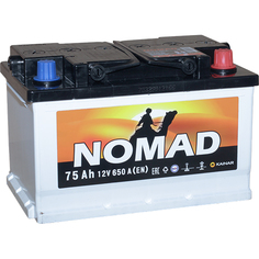 Аккумулятор легковой «NOMAD» 75 Ач о/п низкая