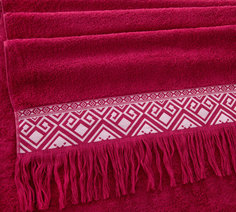 Полотенце махровое Индиана вишневый (70х140) Текс-Дизайн