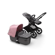 Коляска 2 в 1 Bugaboo fox2 black/ grey melange/ soft pink