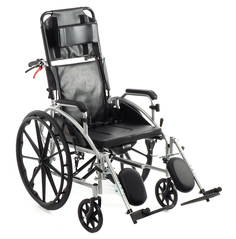 Кресло-коляска с откидной спинкой, туалетом, тормозами для сопровождающего MET 988