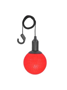 Подвесная лампа с крючком Led Cotton Ball Lamp, красная No Brand