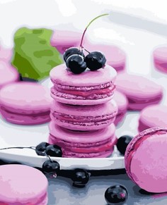 Картина по номерам Paintboy Original GX27649 "Макаруны и ягода" 40х50см