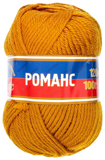Пряжа Камтекс "Романс", цвет: 033 горчица, 120 м, 100 грамм (10 мотков) ( 10)