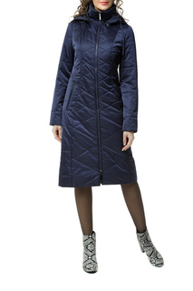 Утепленное пальто женское DizzyWay 21106 темно-синее 56